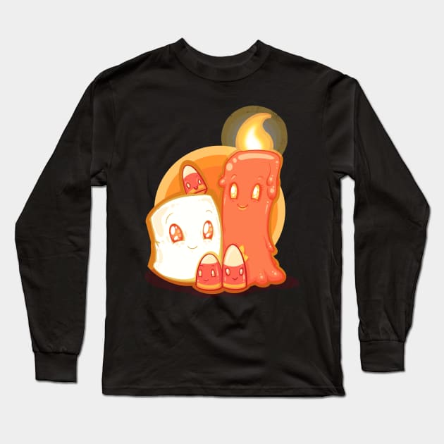 How Candy Corn Is Made Long Sleeve T-Shirt by LVBart